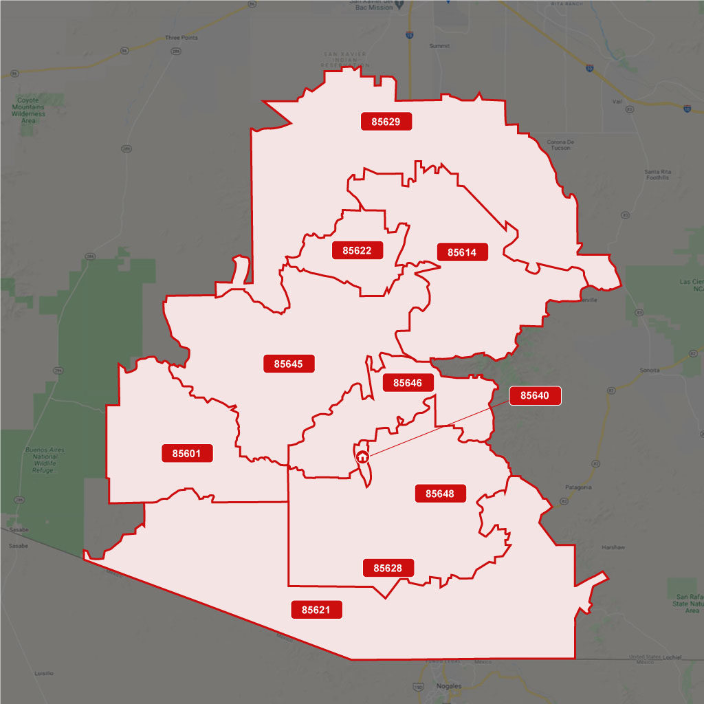 Maricopa Arizona Zip Code Map 9615