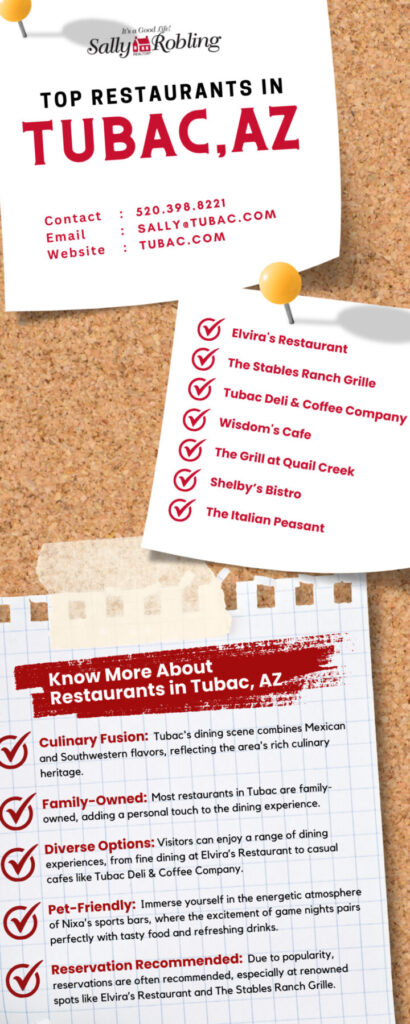 seven top tubac restaurants in arizona